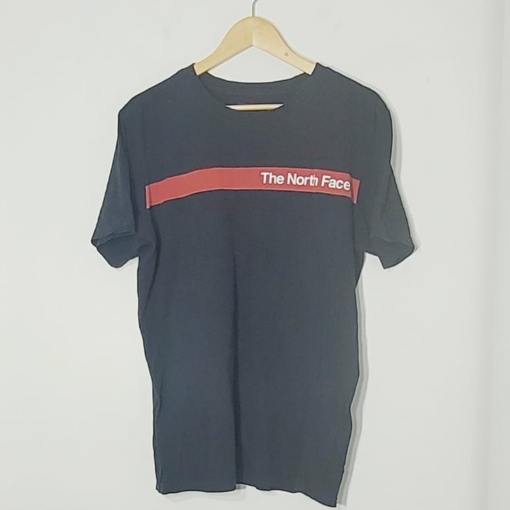 The North Face Classic Black Short Sleeve Tee Shirt 100% Cotton Mens Size M